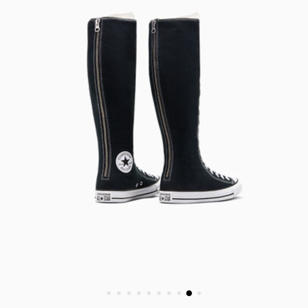 NWT size 7 Converse Women's Black Lace-Up Knee-High Boots sneakers XXHi men’s 5 - Picture 6 of 6